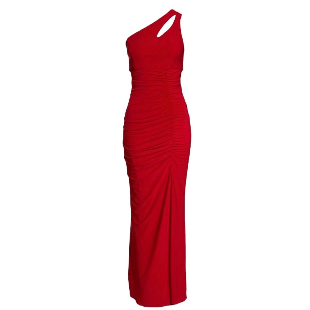 Xscape One Shoulder Keyhole Dress - Picture 2 of 8